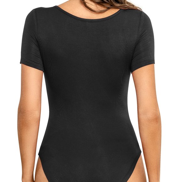 Short Sleeve Scoop Neck Bodysuit - Picture 3 of 4